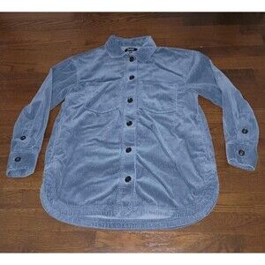 Madewell Corduroy Shirt Mens XXS Blue Button Front 100% Cotton